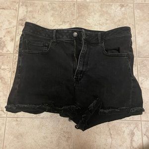 American Eagle Black High Rise Shorts